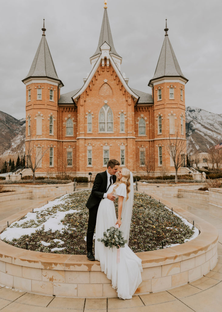Winter wedding in Utah